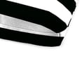 thumbnail image 4 of Jordan Manufacturing 72" x 22" Cabana Black Stripe Rectangular Outdoor Chaise Lounge Cushion with Ties and Hanger Loop, 4 of 12