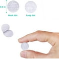 thumbnail image 2 of Self Adhesive Dots,1050pcs(525 Pairs) Strong Adhesive 0.39 inch Diameter Sticky Back Hook Nylon, Loop Dots with Waterproof Sticky Glue Tapes, Suitable for Classroom, Office, Home, 2 of 6