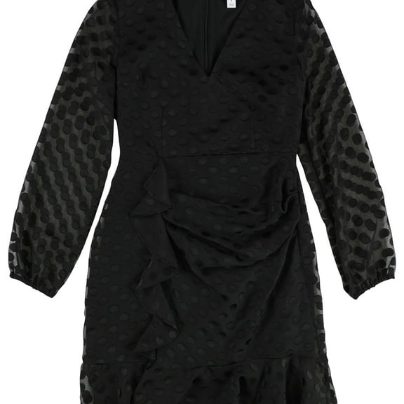 Bar Iii Womens Ruffled A-Line Dress