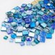 thumbnail image 1 of Azulejos de mosaico de vidrio brillante con purpurina de colores, 200 g, a granel, color azul, 1 of 2