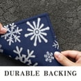 thumbnail image 6 of Dark Blue Christmas Snowflake Pattern Door Rugs,Washable Non Slip Door Mats Indoor,Decorative Door Mats,Entry Mat Indoor for Entrance,Bedroom,Kitchen,Bathroom,16"x47", 6 of 6