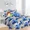 Blue Gray, variant on 6-Piece Twin Comforter Set for Race Car Charcoal Soft, Reversible Bedding with Sheets, Pillowcase & Decorative Pillow