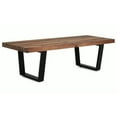 thumbnail image 1 of Nelson Bench with Solid Ash Wood and ebonized wood legs, 1 of 5
