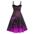 thumbnail image 1 of Mini vestido de camisola sin mangas con estampado de vestido retro de Halloween de talla grande para mujer Fridja  hj2669, 1 of 5