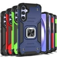 thumbnail image 3 of Xhy Samsung Galaxy A54 5G Case with Screen and Lens Protector and Magnetic Ring Kickstand Military Grade Double Layer Drop Protection Durable Detachable for Galaxy A54 5G Phone - Blue, 3 of 9