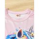 thumbnail image 2 of Nueva camiseta de manga corta con estampado digital 3D de unicornio de moda para niñas, 2 of 5