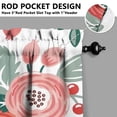 thumbnail image 5 of Pioneer Kitchen Curtains and Valance Set 36 Inch Tier Huasebeizi 3 Pieces Set Dining Room Small Curtain Drapes Cafe Curtains Valance for Home Decor Rod Pocket, 5 of 6