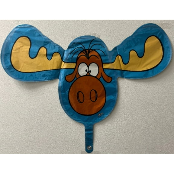 14" BULLWINKLE J. MOOSE Mini Shape Balloon (Air-Fill Only) Party Supplies Decorations Foil Mylar Balloon