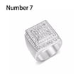 thumbnail image 4 of Anillo de moda para hombre, anillos personalizados, joyería, accesorio de vestir para boda, club nocturno, Bar, fiesta, trabajo diario Ropa, zapatos y accesorios Miscelánea Color Acero talla 7 Sonducket AP015111-08, 4 of 6