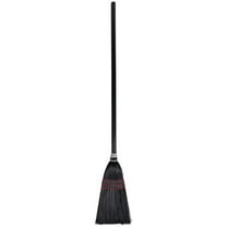 BWK951BP Flag Tipped Bristle 37 in. - 38 in. Length Lobby Broom - Natural/Black (1 Dozen)