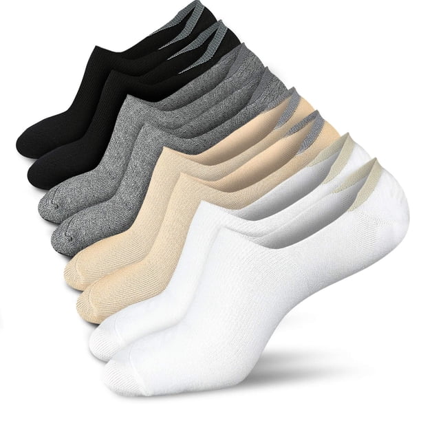 Calcetines No Show Wernies para mujer de 5 a 8 o 8.5 a 11, talla 4 pares