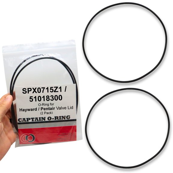 Captain O-Ring  Replacement SPX0715Z1 / 51018300 Orings for Hayward/Pentair Valve Lid 2 Pack