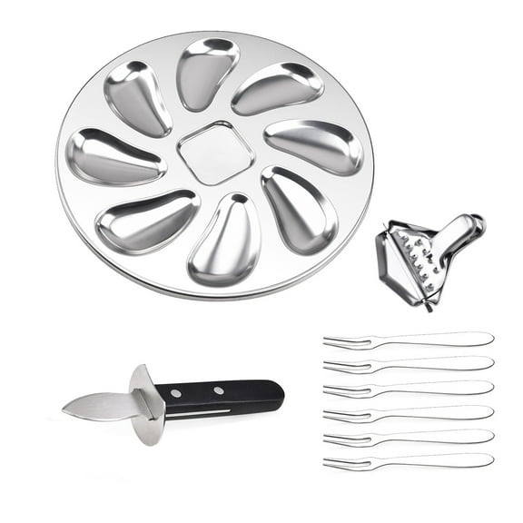 Oyster Shucking Kit with Clamp & Knife | Stainless Steel Seafood Tool Set | Non-Slip Shellfish Opener for Kitchen/Restaurant Use