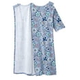 thumbnail image 3 of Women’s Open Back Adaptive Nightgown - Short Sleeve Nightgown for Seniors - Garden Song LGE, 3 of 3