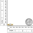 thumbnail image 3 of Gem Stone King 18K Yellow Gold Plated Silver White Zirconia Engagement Engagement Ring for Women (1.69 Cttw, Gemstone , Round 6MM, Size 7), 3 of 3