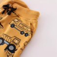 thumbnail image 5 of Bainana Toddler Boys Sweatpants Cartoon Car Print Elastic Waist Taper Leg Pants Casual Loose Spring Autumn Boys Trousers Orange Size 3-4 Years, 5 of 6