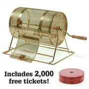 Midway Monsters Small Brass Raffle Drum with 2000 Free Raffle Tickets