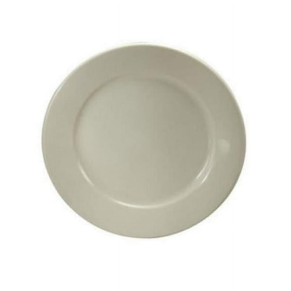 Buffalo F1500001145 9.75 in. Rolled Edge Twice Fired Plate, Cream White
