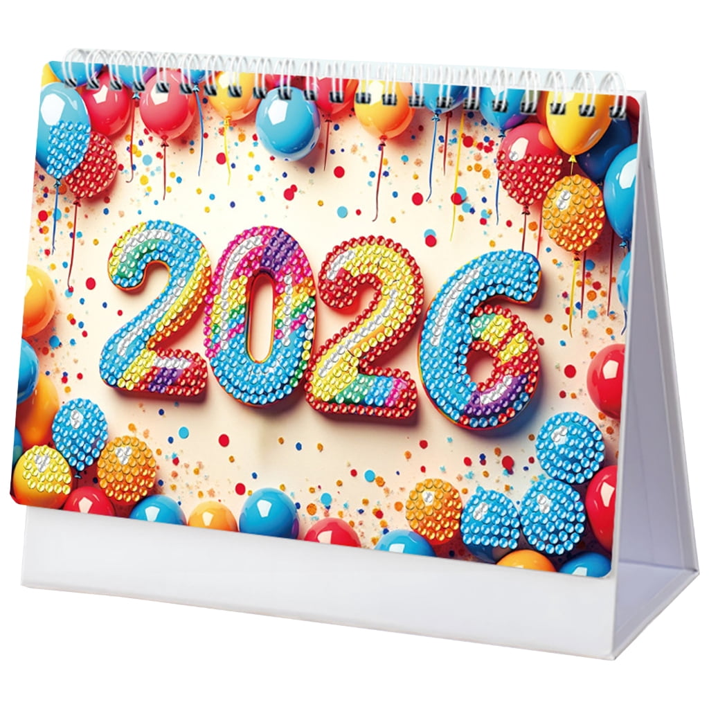 Glittering 2026 Calendar Friendly Craft Modern Home Office Decoration Organizer