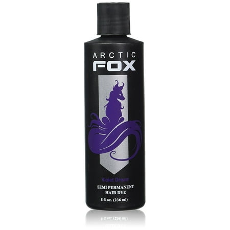 100% VEGAN VIOLET DREAM SEMI PERMANENT HAIR DYE COLOR 8 OZ, Made only from vegan ingredients with no animal by-products. By Arctic Fox from