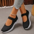 thumbnail image 6 of Miluxas Womens Mesh Breathable Casual Mary Jane Sneakers, Flat Ballet Shoes Women Lightweight and Comfortable Non-Slip Walking Tennis Shoes Black 7.5(40), 6 of 9
