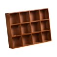 thumbnail image 1 of Estante de exhibición de madera Estante flotante Estante de decoración de pared Exhibición decorativa 12 cuadrículas, 1 of 9