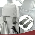 thumbnail image 3 of Ofertas Únicas 2 Pcs para Bolsos y Mochilas, Paraguas, etc. Gancho de Reposacabezas de Asiento de Automóvil Organizador Resistente Color Gris Metal 6.46"x2.48", 3 of 7
