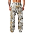 thumbnail image 6 of Havenx Camo Baggy Sweatpants for Men Wide Leg Dry Leaf Print Elastic Waist Pants with Pockets Open Bottom Camouflage Bottoms Casual Fashion Y2k Loose Fit Jogger Clothes,Earthy Yellow 2XL, 6 of 7