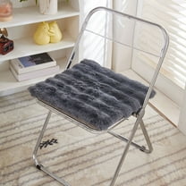 SPOORYYO Winter Plush Soft Cushion Office Chair Pad 40x40cm Warm Comfort for Long Sitting Home Use
