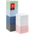 thumbnail image 1 of Homexcel Paños de Microfibra, Paquete de 50 Toallas de Cara Altamente absorbentes y Suaves, Paños de Lavado multiusos para baño, Hotel, Spa, Gimnasio y Cocina, 12 x 12 Pulgadas, 1 of 1