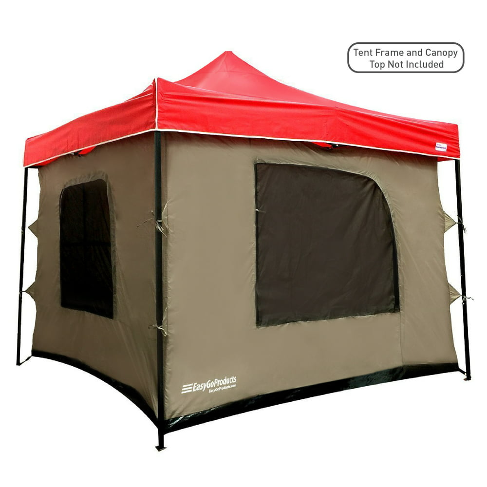 Solid Wall Camping Tent Attaches To Any 1039x1039 Easy Up Pop Up Canopy