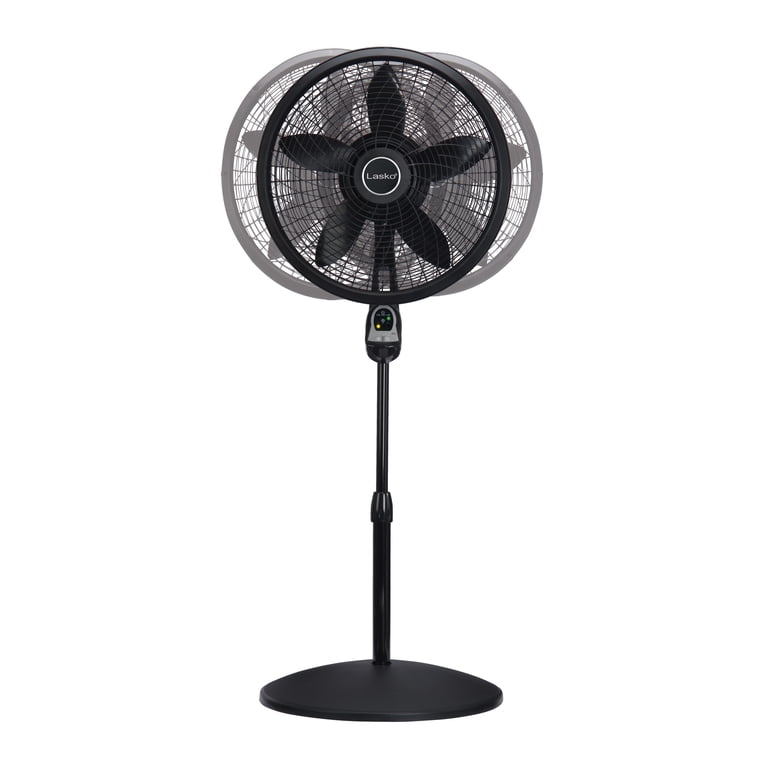 Lasko 18 3-Speed Oscillating Cyclone Pedestal Fan with Remote and Timer,  1843, Black - Walmart.com