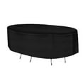 thumbnail image 3 of Patio Large Waterproof Round Oval Table & Chair Cover - Outdoor Patio Table Chair Combo Washable - Heavy Duty Furniture 112 Inch Combo Cover, 3 of 6
