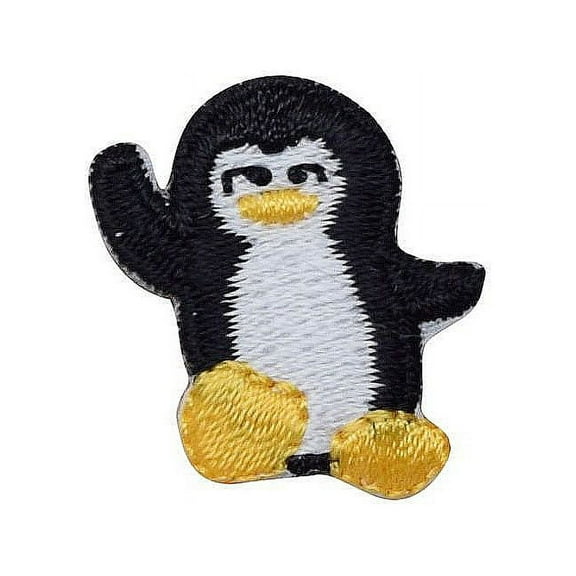 Small/Mini - Penguin - Iron on Applique/Embroidered Patch