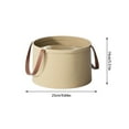 thumbnail image 3 of Collapsible Travel Basin Portable Foldable Bucket With Handle For Outdoor Camping Hiking Fishing Foot Soaks Multiple Use Durable Leakproof Wash Basin, 3 of 5