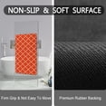 thumbnail image 2 of Burnt Orange Thin Bathroom Rugs Fit Under Door 20"x32" Quick Dry Super Water Absorbent Orange Bath Mat Rubber Backed Bath Rugs Mats for Bathroom Non Slip Washable, 2 of 5