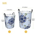 thumbnail image 5 of Haiem Turtle With Blue Stones Leather Dirty Clothes Laundry Basket,Sturdy & Waterproof,Collapsible Round Design For Efficient Space Management,Multi-Purpose Storage Basket, 5 of 8