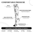 thumbnail image 3 of Lsque Antenna Icon Pattern Sport Compression Socks for Men & Women 15-20 mmHg Knee High Nurse Pregnant Running Medical and Travel Athletic, 3 of 6