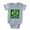 Heather Grey, variant on CafePress - BJJ_Flag4 - Cute Infant Baby Football Bodysuit