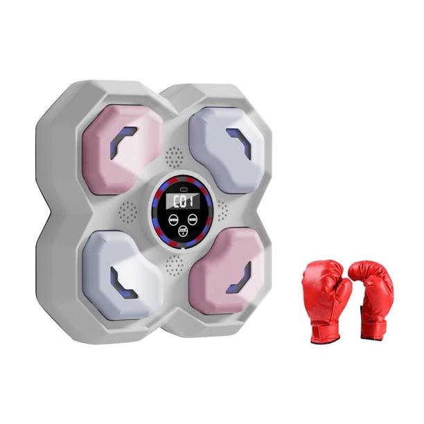TQEHS Máquina de boxeo con música inteligente, entrenador de boxeo deportivo para niños, B1C6