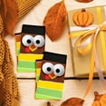 thumbnail image 2 of Funny Thanksgiving Turkey Knee-High Running Socks-Colorful Striped Holiday Crazy Cute Socks for Men Women Adult Kids-Thanksgiving Christmas Fall Gag Gifts Stocking Stuffers, 2 of 6