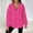 Hot Pink, variant on DondPO Lightweight Sweatshirts for Women Womens Sweatshirt Zip Up Womens Sweatshirts 3/4 Zip Pullover Womens Zip-Up Sweatshirts for Women Zip Hoodies for Women Beige L