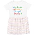 thumbnail image 3 of Inktastic Michigan Grandma Loves Me Girls Toddler Dress, 3 of 5