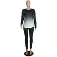 thumbnail image 4 of Lumento Women Tracksuit 2 Piece Outfits Gradient Color T Shirt and Pants Workout Fitness Active Sport Set, 4 of 6