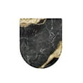 thumbnail image 6 of KUIFORTI Black Marble Toilet Lid Cover Elongated Toilet Seat Cover Dust Cover Toilet Seat Lid Cover for Bathroom Decor,Fits Most Round,Elongated and Oblong Lids, 6 of 6