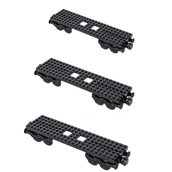Set de bloques de construcción base para tren TEREED, 3 piezas, 6 en 1