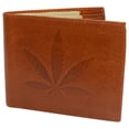 thumbnail image 3 of RFID Blocking Genuine Leather Men's Bifold Logo Debossed Wallets, 3 of 30