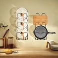 thumbnail image 5 of 3-Tier Pot Lid Storage Rack, Pots and Pans Storage Rack, No Drilling Adhesive Wall, for Kitchen Organization and Storage, Black, 5 of 7