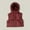 Brick Red, variant on Toddler Girls Puffy Vest with Hooded Lightweight Sleeveless Outerwear Vests Winter Vest Kids Vest Girls 18-24 Months