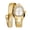 Gold White, variant on Snake Bracelet Watch For Women,Elegant Bangle Wrist Watch With Flexible Wrap Strap Design